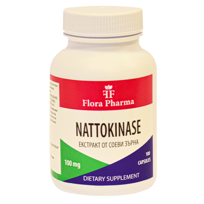 Натокиназа / Nattokinase 2000FU (100mg) /100 капсули